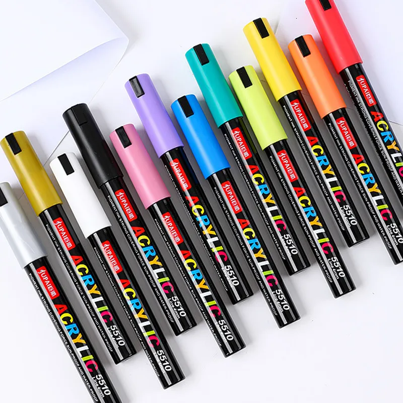 Premium Water Based Acrylic Paint Marker Pen With Medium Tip For Kids Ideal  For Graffiti, Rock Wood, And Fabric Art 230803 From Cong05, $32.69