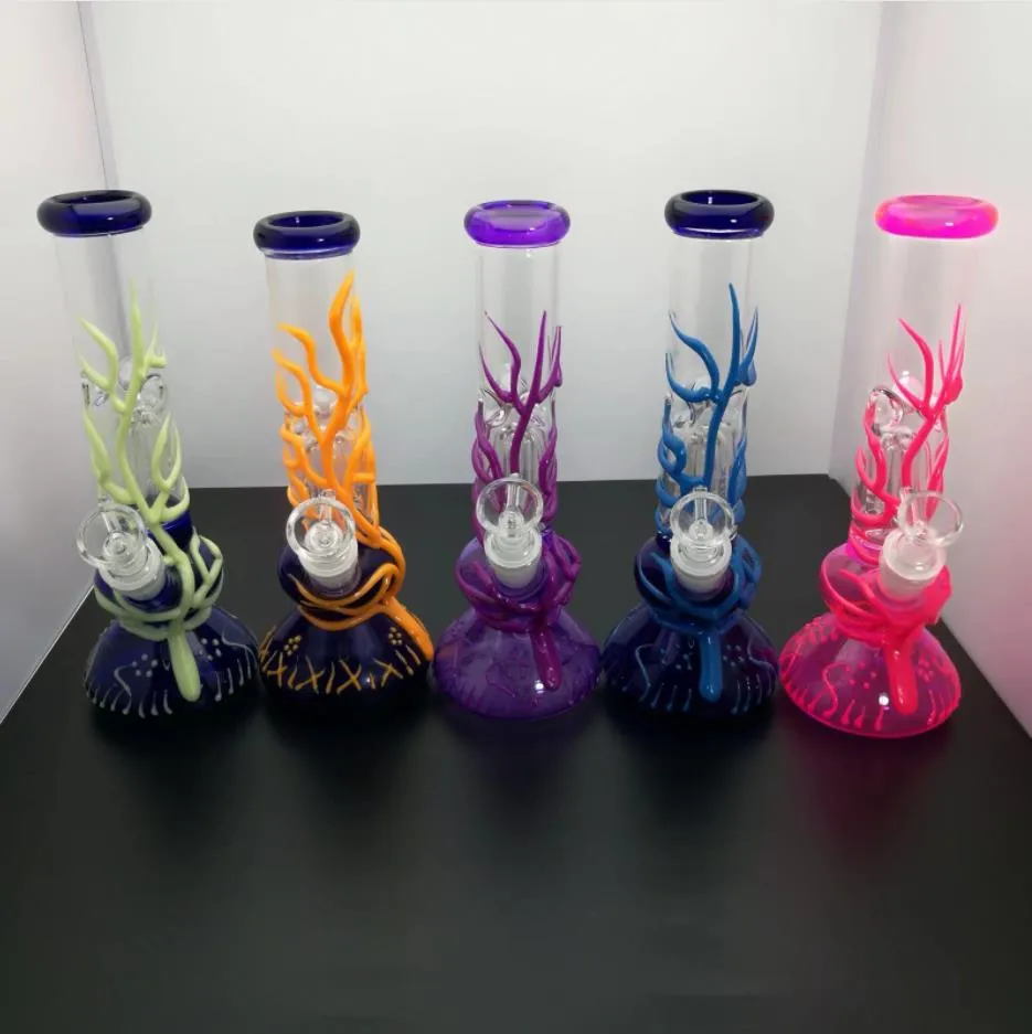 Pipes hookah new Europe and Americaglass pipe bubbler smoking pipe water Glass bong Lighter steel pot