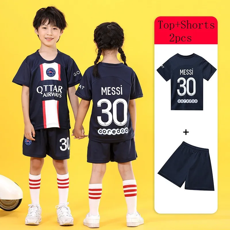 No10 Messi Away Long Sleeves Kid Jersey