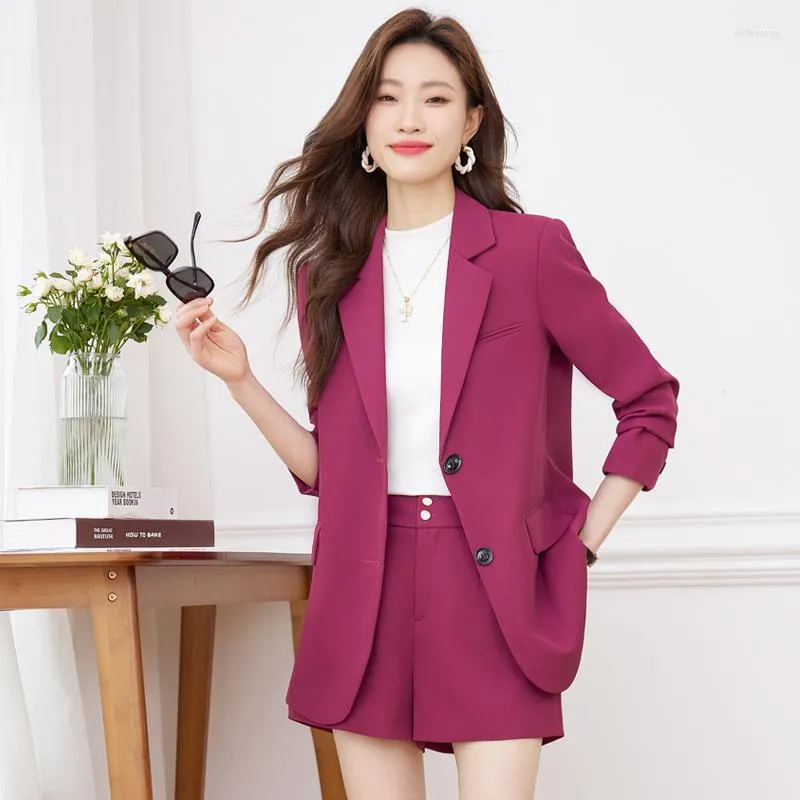 Abiti da donna Blazer in tessuto di alta qualità Giacche Cappotto Stili formali OL Donna Autunno Inverno Abbigliamento da lavoro professionale Top Abbigliamento