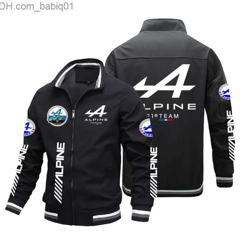 Jaquetas masculinas Alpine F1 team New Zipper Cardigan Jacket Moda Masculina Casual Sportswear Outdoor Hoodie Team Suit Team Jacket Racing T230804