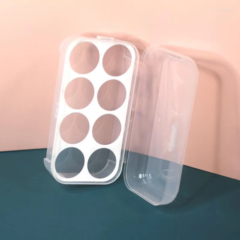 Lagringsflaskor Transparent 1/3/4/6/8 rutnät Travel Beauty Powder Puff Box Makeup Egg Drying Case Sponge Holder Container Organizer