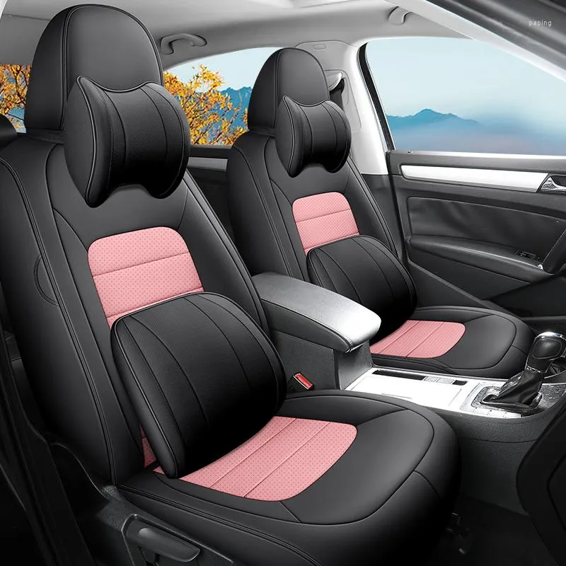 Car Seat Covers 1 PCS Genuine Leather 360° Full Coverage Custom Auto For F10 Luxury Accessories