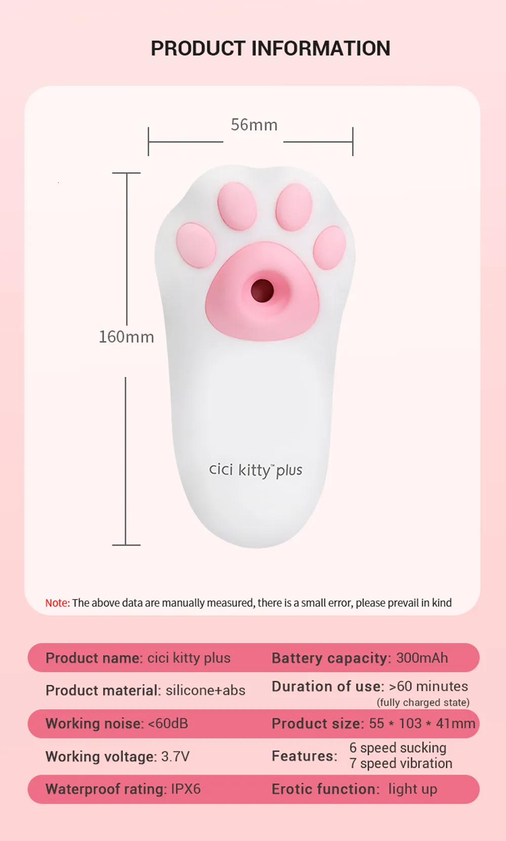 Wibratory OTOUCH CICI KITTY PLUS Clit Sucker wibrator dla kobiet stymulator łechtaczki zasysanie próżniowe żeński maszt_voghion.com