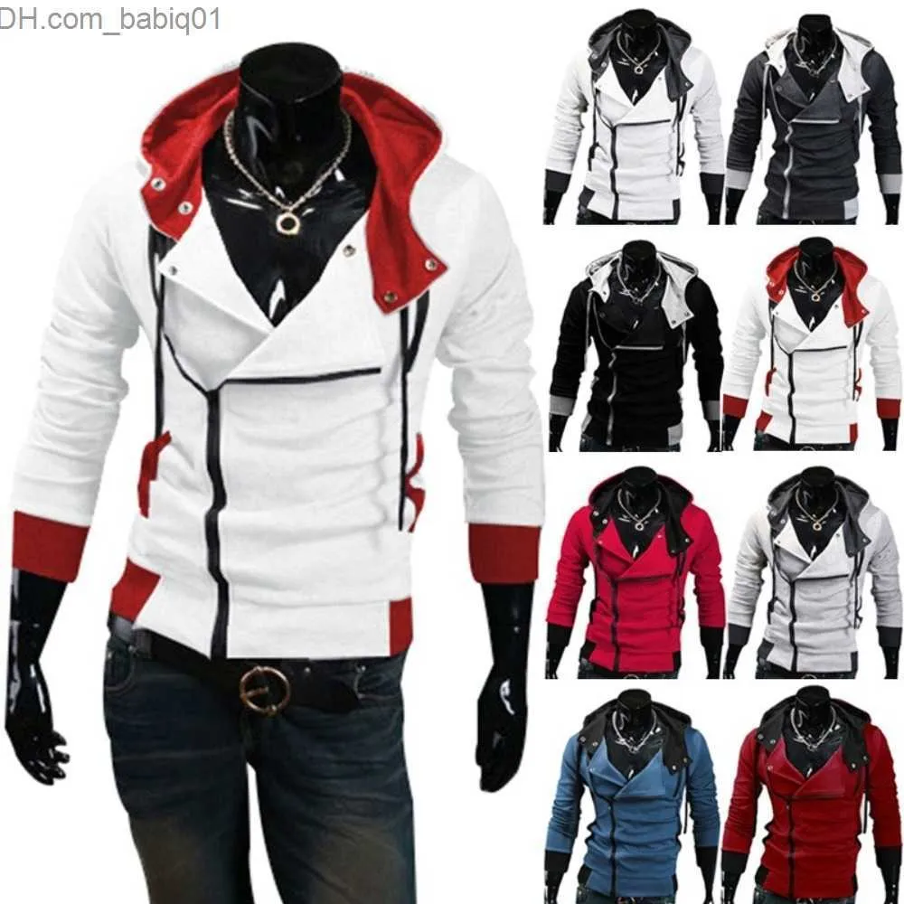 Stylish Mens Diagonal Zip Hooded Sweater Best Jackets For Men T230804 From Babiq01 4.62 DHgate.Com