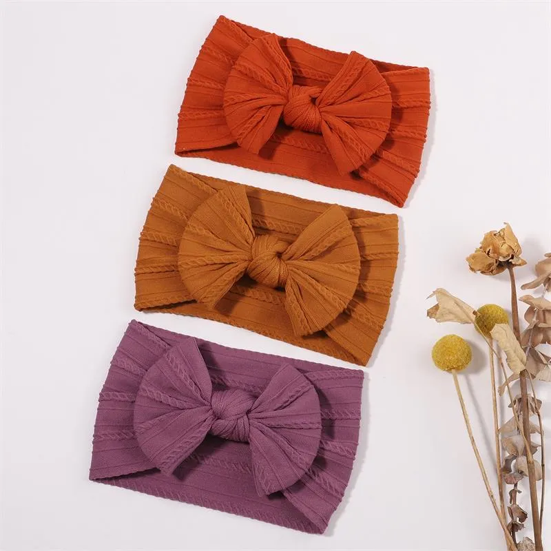 Baby Girls Headband Infant Hair Accessories Bows Newborn Headwear Elastic Gift Toddler Bandage Ribbon Soft Bowknot