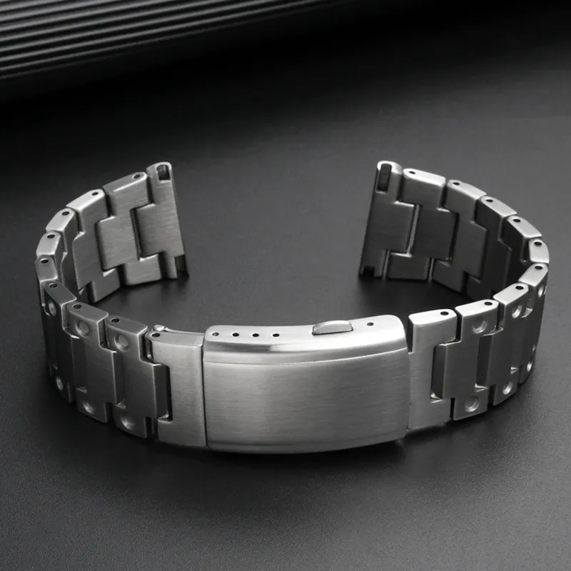 Horlogebanden 20mm 22mm 24mm 26mm 28mm Roestvrij Staal Met Metalen Ketting Accessoires Geschikt Voor desai Armband 230803