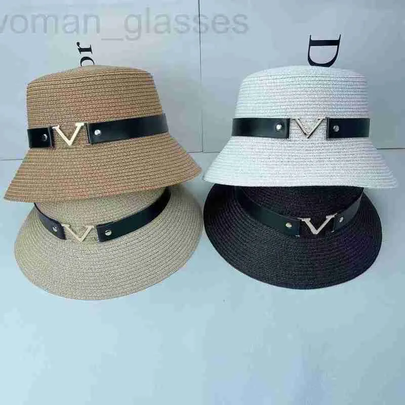 Casquettes de baseball concepteur été L lettre nouvelle mode chapeau de paille femmes lumière marque de luxe à bord court parasol pêcheur voyage crème solaire bassin GVTM