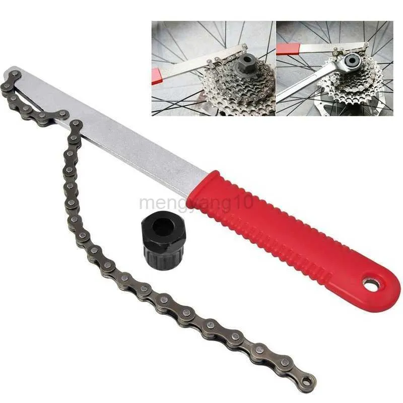 Gereedschap Hoge Kwaliteit Fiets Vrijloop Demontage Wrench Chain Zweep Cassette Tandwiel Remover Tool Kettingsleutel Draagbare HKD230804