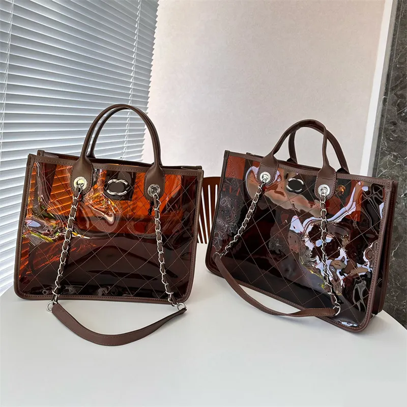 Luxurys Handbags Designer Bag Tote Bag Clear jelly Shouder Bags Borsa di lusso in pelle Fashion Grande capacità con borse da donna Portamonete Classic Limited Edition