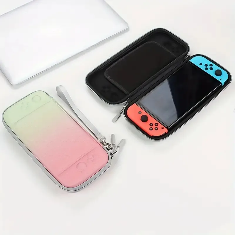 För Nintendo Switch Game Console Storage Bag Anti-Drop EVA Hard Case Protective Case Dubbla spelkort Tillbehör Lagring, Lätt och lätt att bära
