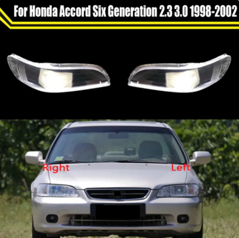 Honda Accord Headlights Eyeglass Lenses Replacement Shell Cover Lampshades For Six Generation 2.