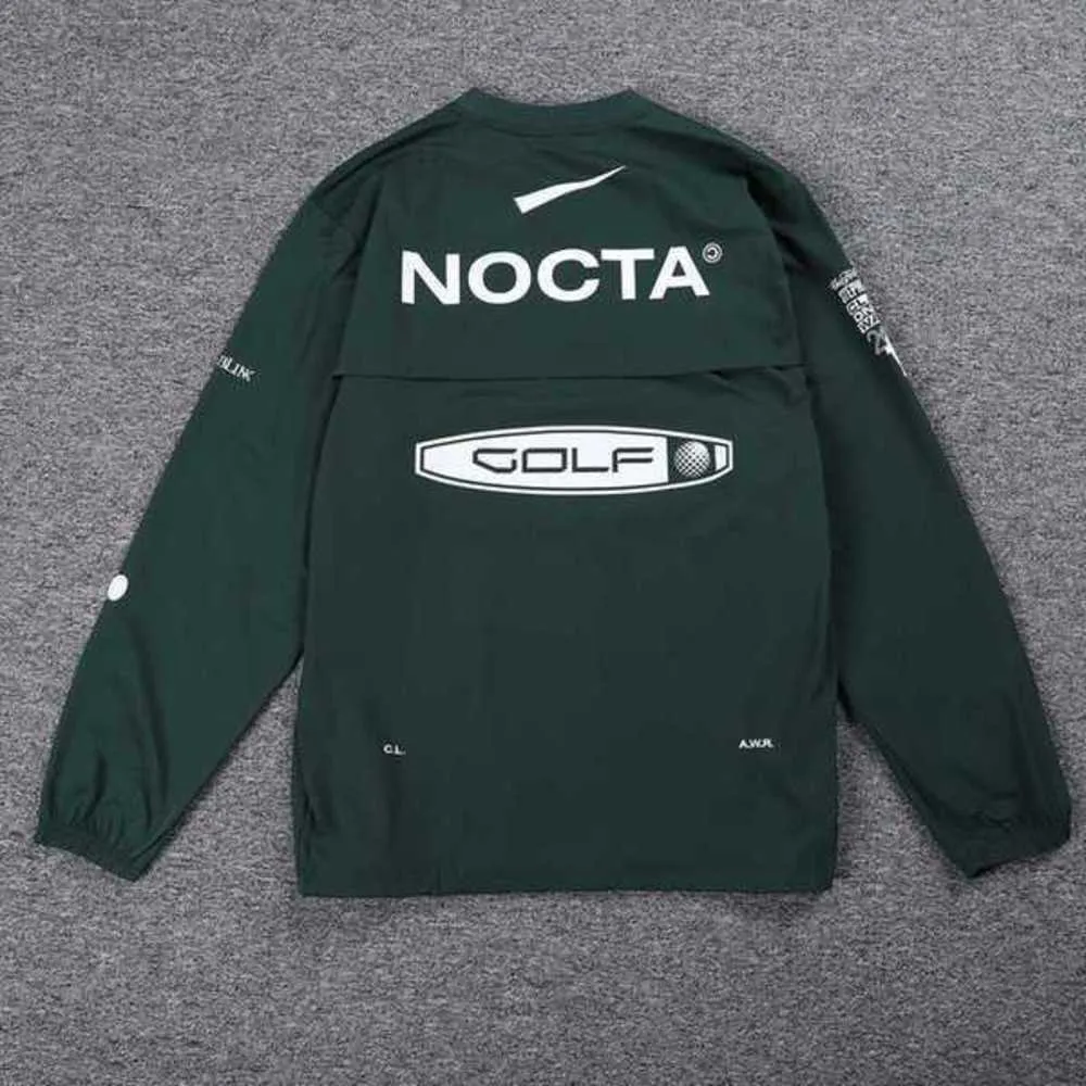 Mens Hoodies US Version Nocta Golf Co Märke Rita andningsbar snabb torkning av fritidssport T-shirt långärmad rund hals sommar 3kj1s