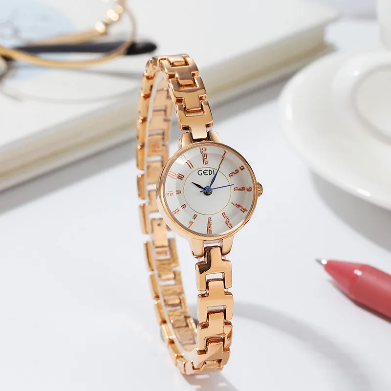 Montres de luxe pour femmes d'affaires, montre de styliste de haute qualité à Quartz et batterie en acier inoxydable de 23mm