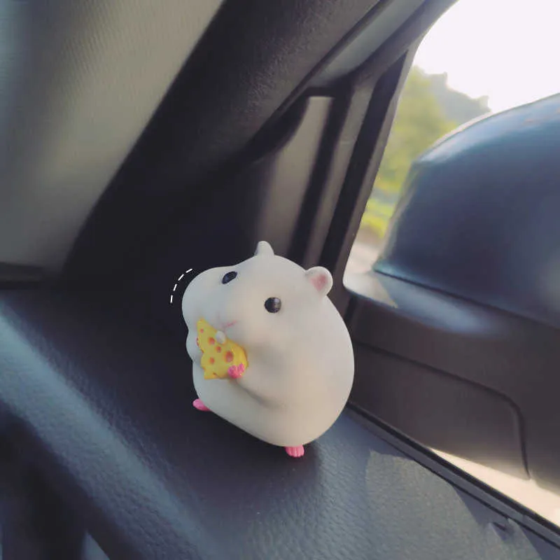 Cool Hamster Car Decoration Accessories Cute Console Doll For