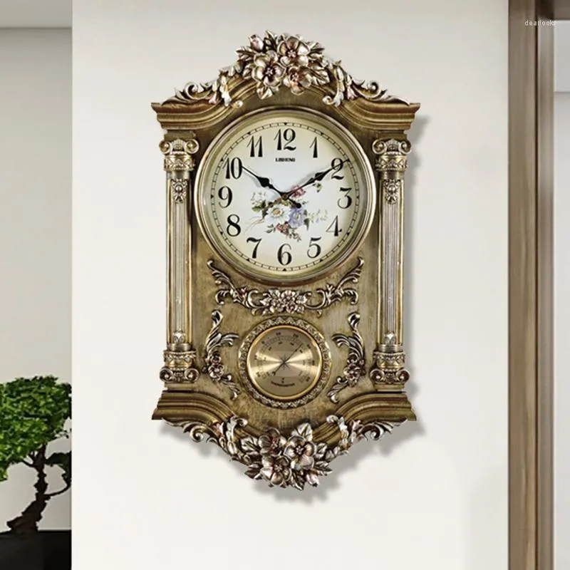 Wanduhren Riesige Vintage-Uhr Modelle Wohnzimmer Design Goldene Kreative Halle Ungewöhnliche Reloj Pared Wohnaccessoires AB50WC