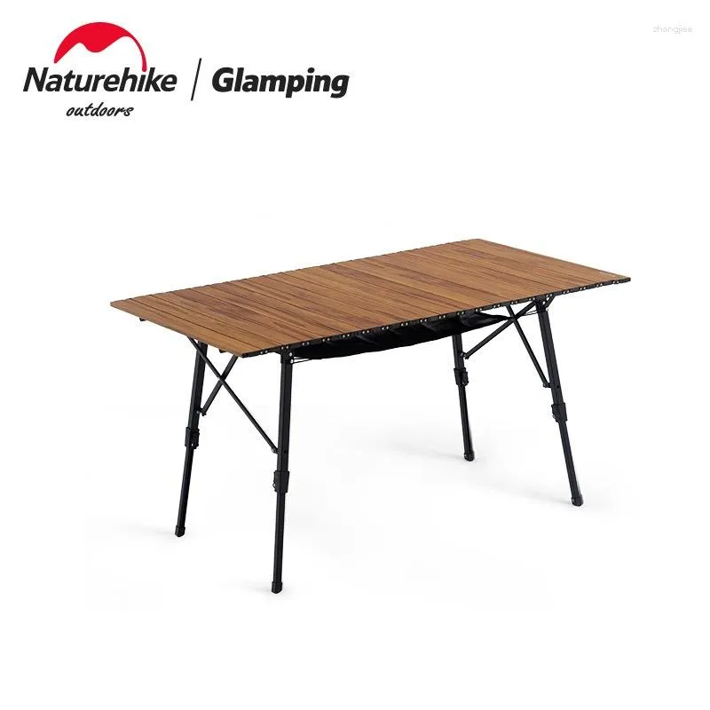 Móveis de acampamento Naturehike Mesa de piquenique dobrável ao ar livre Armazenamento portátil Tamanho pequeno Ultraleve Camping Bearing 30kg-FG04