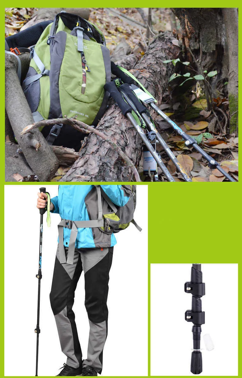 Bastoncini Da Trekking Escursionismo Bastone Da Trekking Canna Da Difesa  Retrattile Bastone Telescopico Bastone Da Arrampicata Da Passeggio  Attrezzatura Da Campeggio Allaperto 1 PZ HKD230804 Da 18,34 €