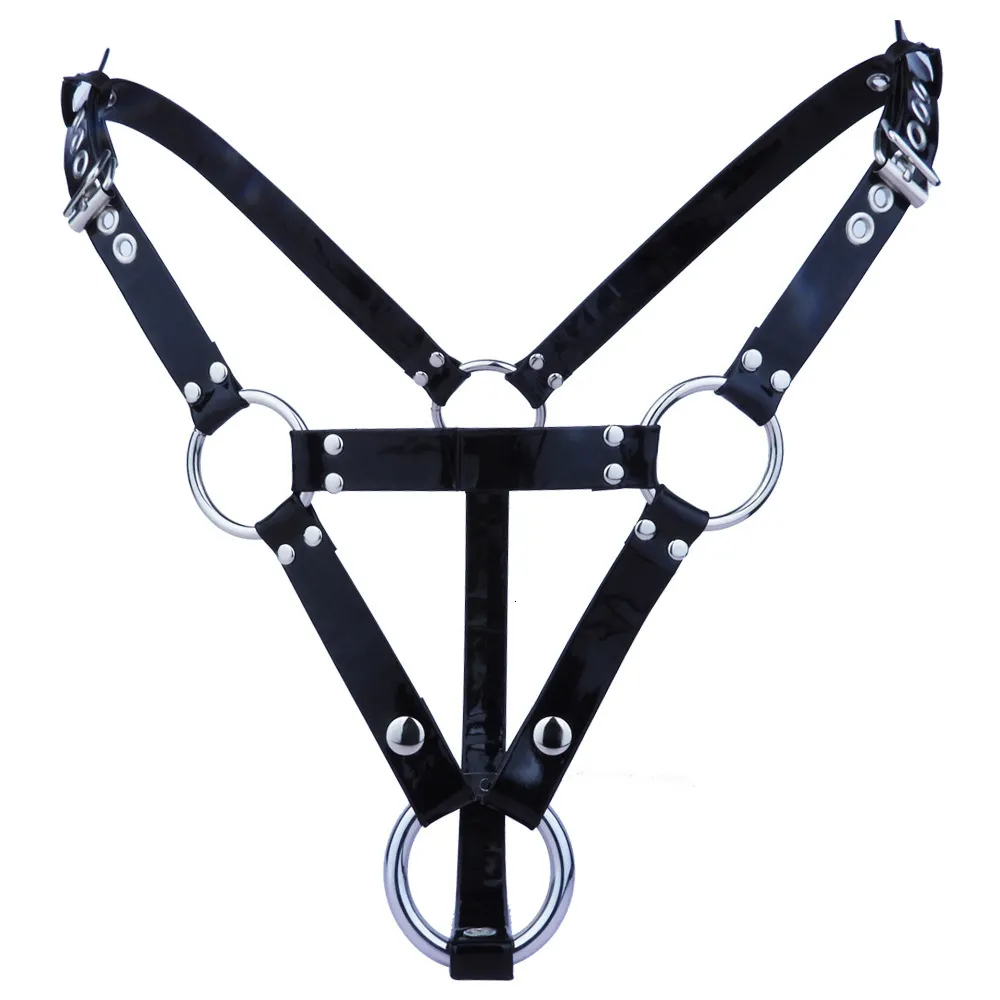 Adjustable Chastity Device With Pu Leather Belt For Comfort_voghion.com