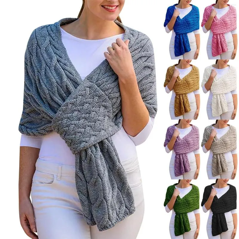 Foulards automne et hiver femmes écharpe mode tricoté châle onze soie grand plaid