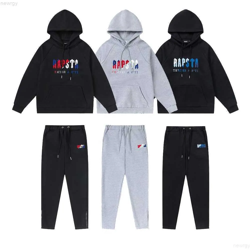 hoodie herrspårsugnar set designer broderi bokstav lyx svart vit grå regnbåge färg sommar sport mode bomullsladd kort ärmstorlek xl 00