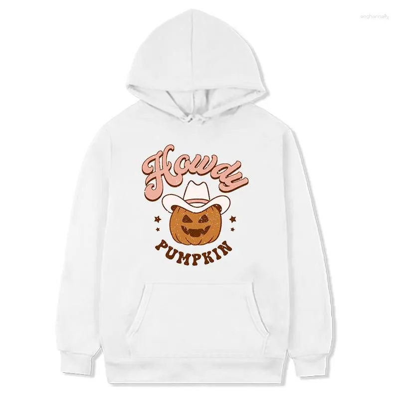 Sweat à capuche pour femme citrouille Western Halloween Sweat-shirt Vêtements mignons Retro Country Cowgirl