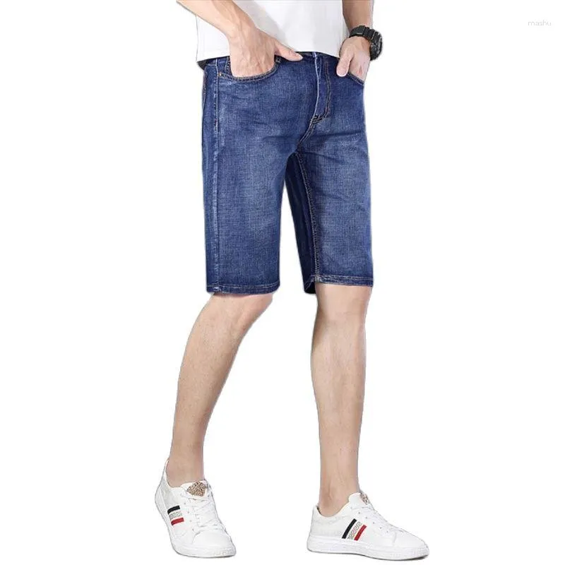 Jeans da uomo Pantaloncini di jeans casual estivi neri blu Comodi e traspiranti da uomo sottili corti taglia 28-40