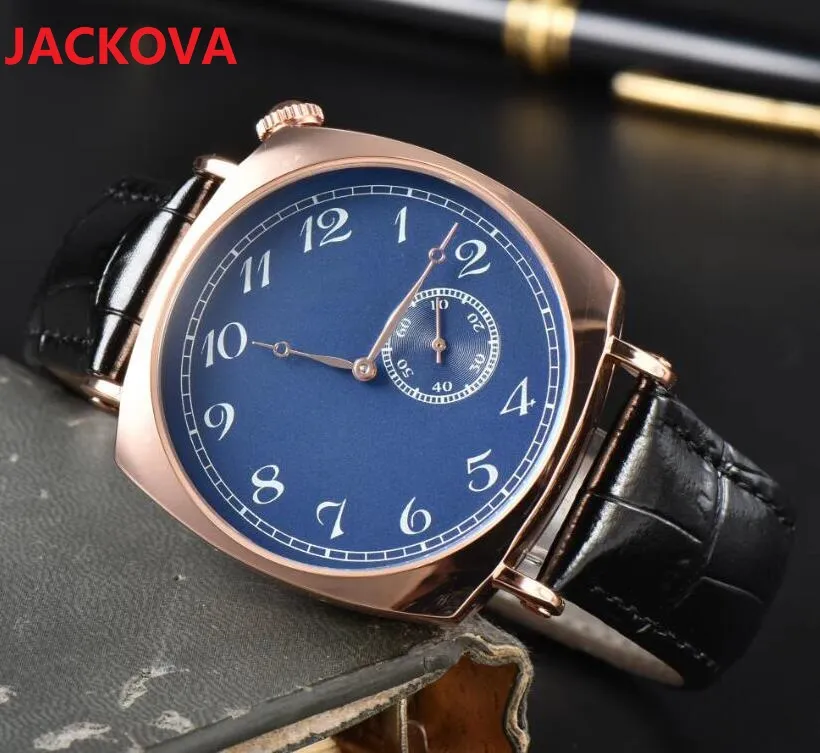 Män av högsta kvalitet Full funktionsklocka Stoppur Famous Classic Three Pins Sub Dial Work Clock Luxury Quartz Movement Monday to Sunday Watches Orologio Di Lusso Gifts