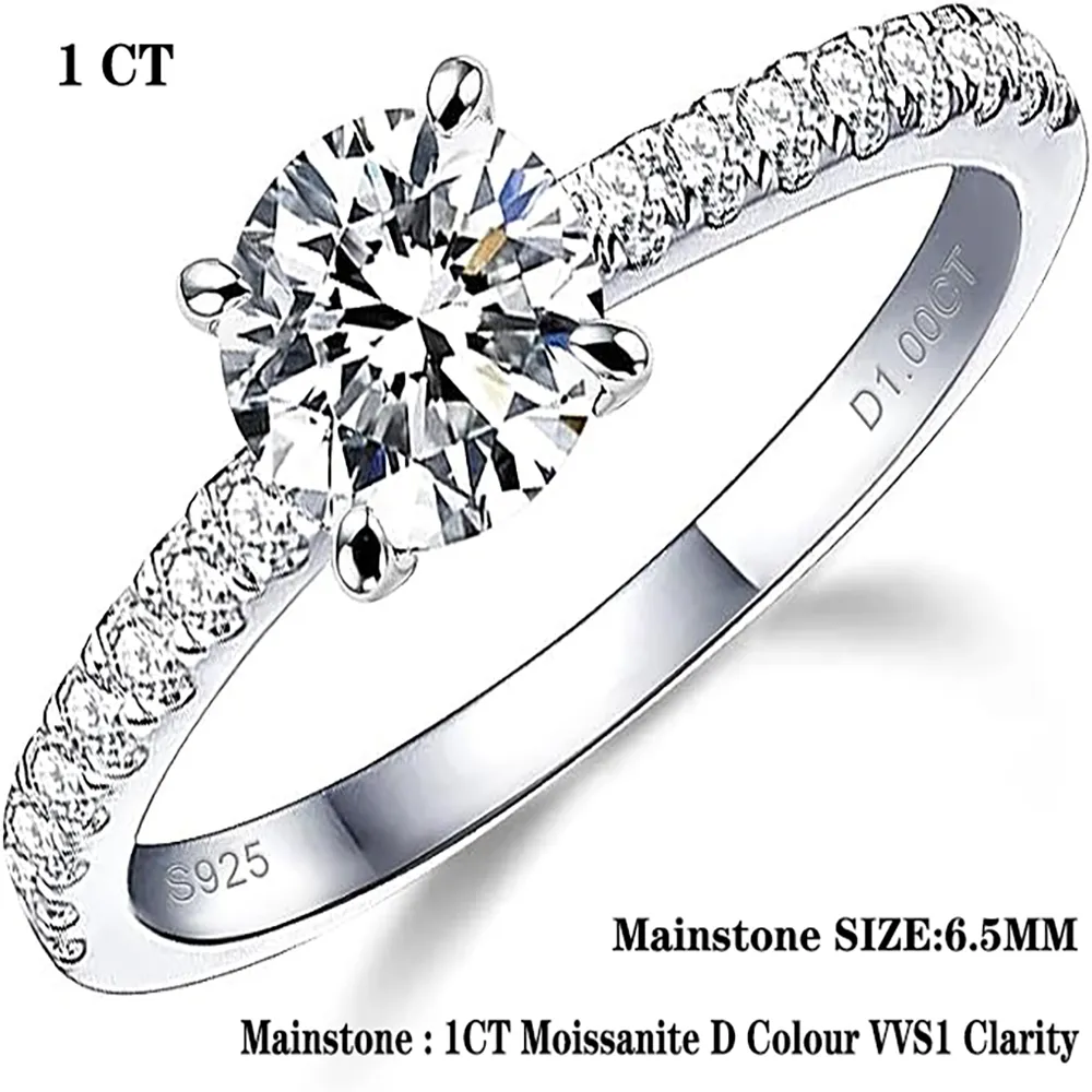 Messi Gems Classic 18 K Gold Jewelry 2CT Moissanite Diamond - China Moissanite  Ring and Diamond Ring price | Made-in-China.com