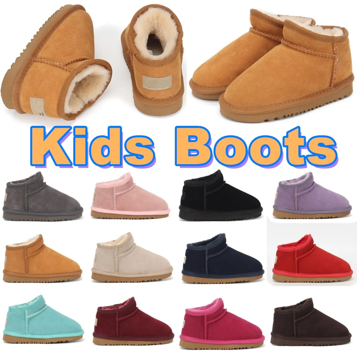 Baby boots kids designer Shoes Toddlers Boys girls snow boot low kid winter warm booties youth Australia Australian shoe