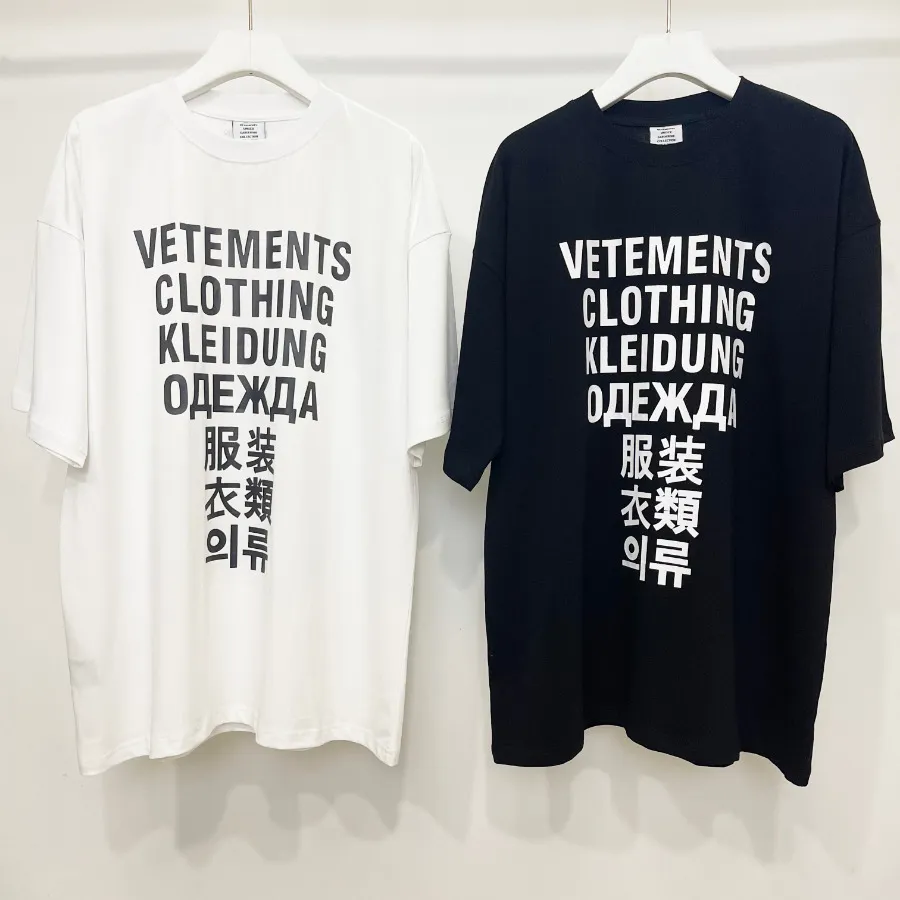 Herren-T-Shirts Gute Qualität Hiphop Vetements Männer T-Shirt 1 1 Street Graffiti Vetements T-Shirts Bunte Cartoon Vetements Frauen T-Shirts 230803