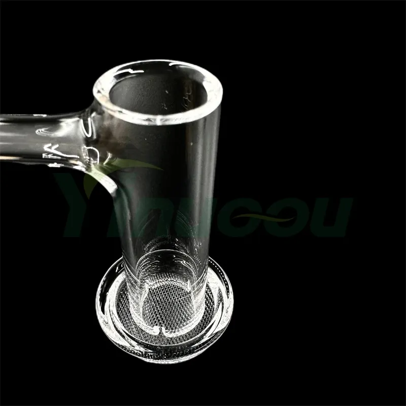 DHL Yinuoou Fumando Full Weld Control Tower Terp Slurper Quartz Banger Com Grid Dish Borda chanfrada de solda sem costura para vidro Bongs Dab Rigs Pipes