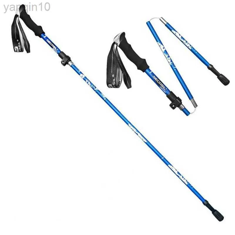 Trekking Poles Walking Cane Telescopic Baton Folding Walking Sticks Aluminium Alloy Crutches Trekking Cane vandring Trekking Poles North Pole HKD230804