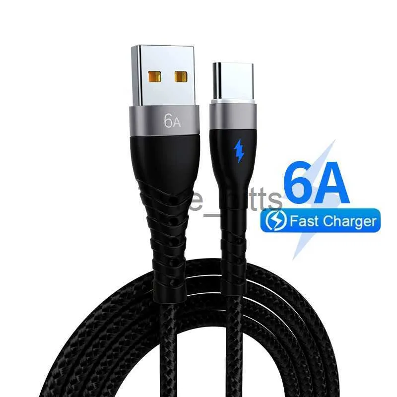 Ladegeräte/Kabel USB Typ C Kabel für Samsung Xiaomi Huawei 6A Schnellladung USB C Kabel Handy Ladegerät USBC Typ C Datenkabel x0804