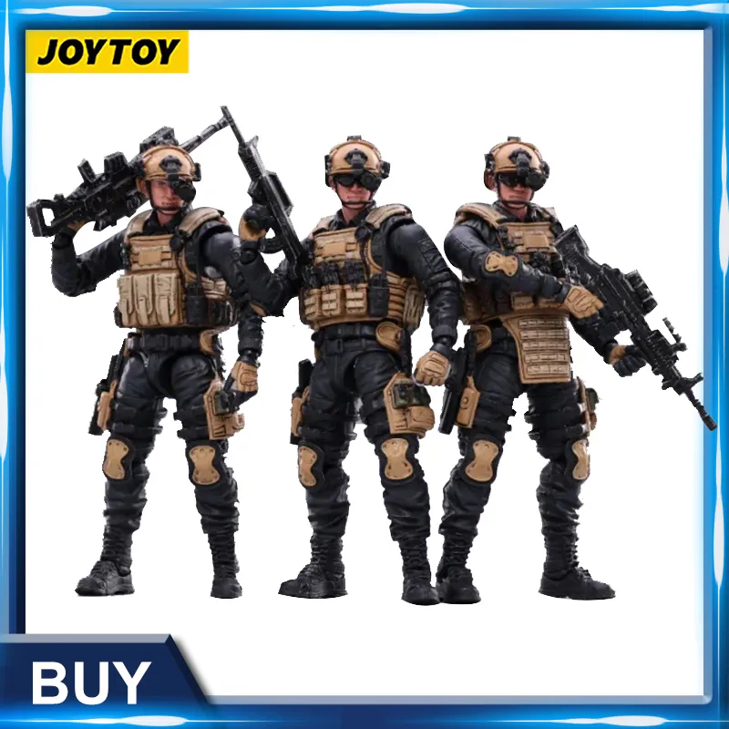 Figuras Militares JOYTOY 1/18 10,5cm Figura de Ação PAP Coleção de Estatuetas de Soldados Militares Modelo Brinquedo Presente de Aniversário Item 230803