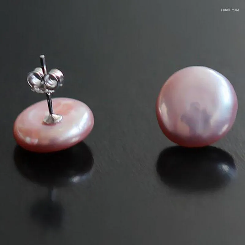 Dangle Earrings 12-13MM Baroque Natural Freshwater Pearl Color