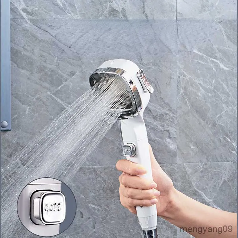 バスルームシャワーヘッドシャワーセットバスルームアクセサリー棚蛇口完全豪華な高圧シャワーヘッドミキサーブーステント降雨R230804