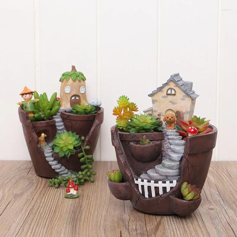 Planters Garden Flower Pot Desk Plant Creative Design Succulent Planter Home Decoration Outdoor