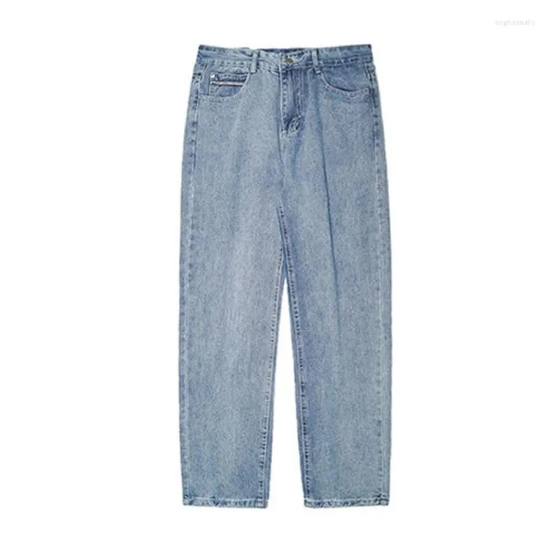 Jeans pour femmes printemps hommes femmes pantalons Style coréen à la mode ample droite large jambe pantalon Vintage mâle 2023 automne