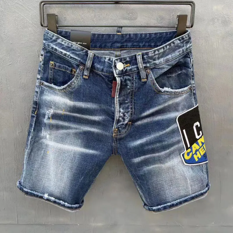 Designer Mens Jeans Curto Novo Botão Placket Original Denim Shorts Quarto Comprimento Personalizado CHD23080461