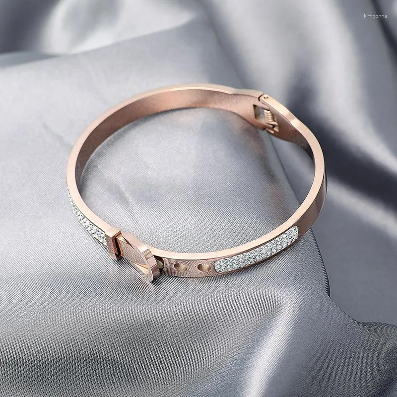 Bracelet Rose Jin Taigang Bracelet femme main ornements pas de fondu personnalité tempérament concis Ins marée trop fané anneau