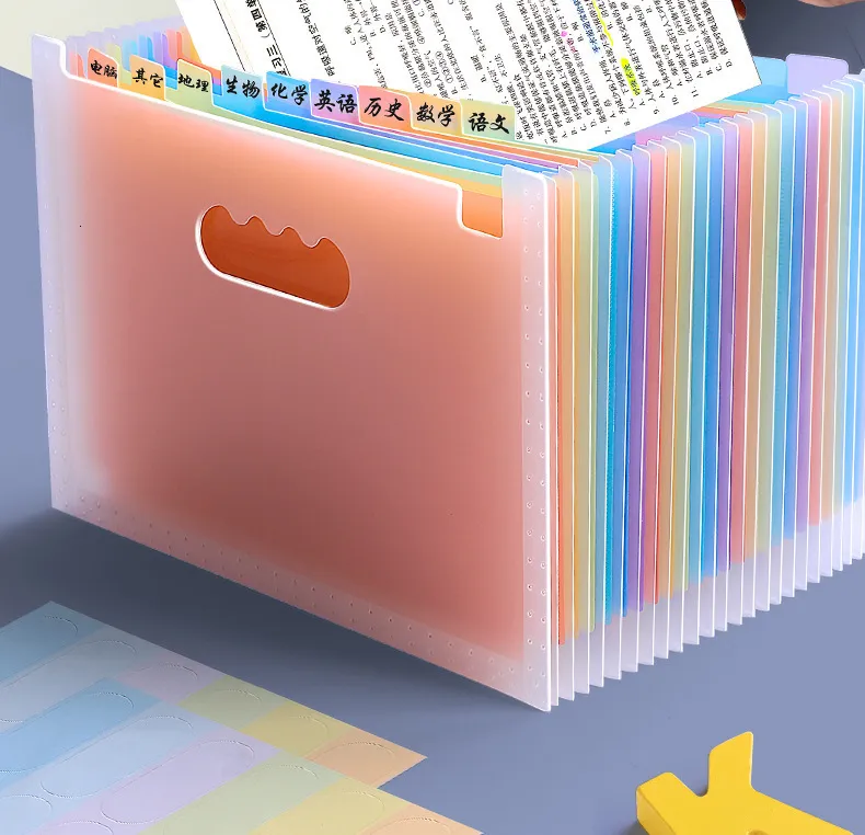 DHgate.com:25-Pocket Expanding File Folder - Plastic, Multilayer ...