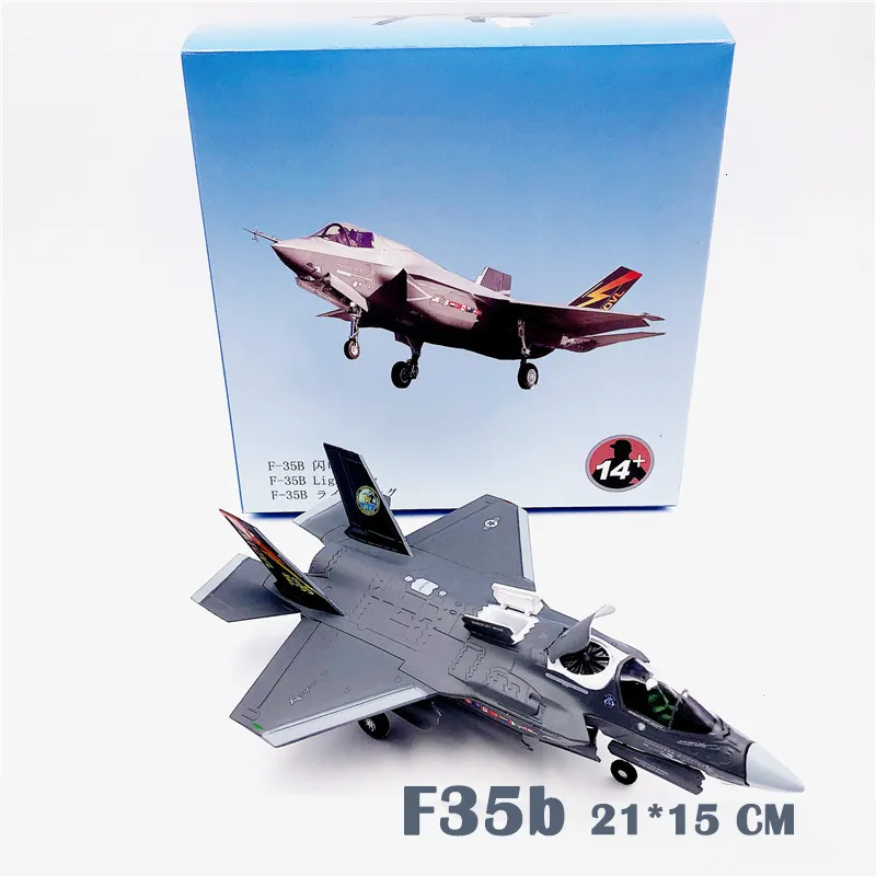 Vliegtuigen Modle 1/72 U.S. Marine Corps F35B Verticale Start en Landing F35 Legering Simulatie Gevechtsvliegtuigen Model Ornamenten Collectie 230803