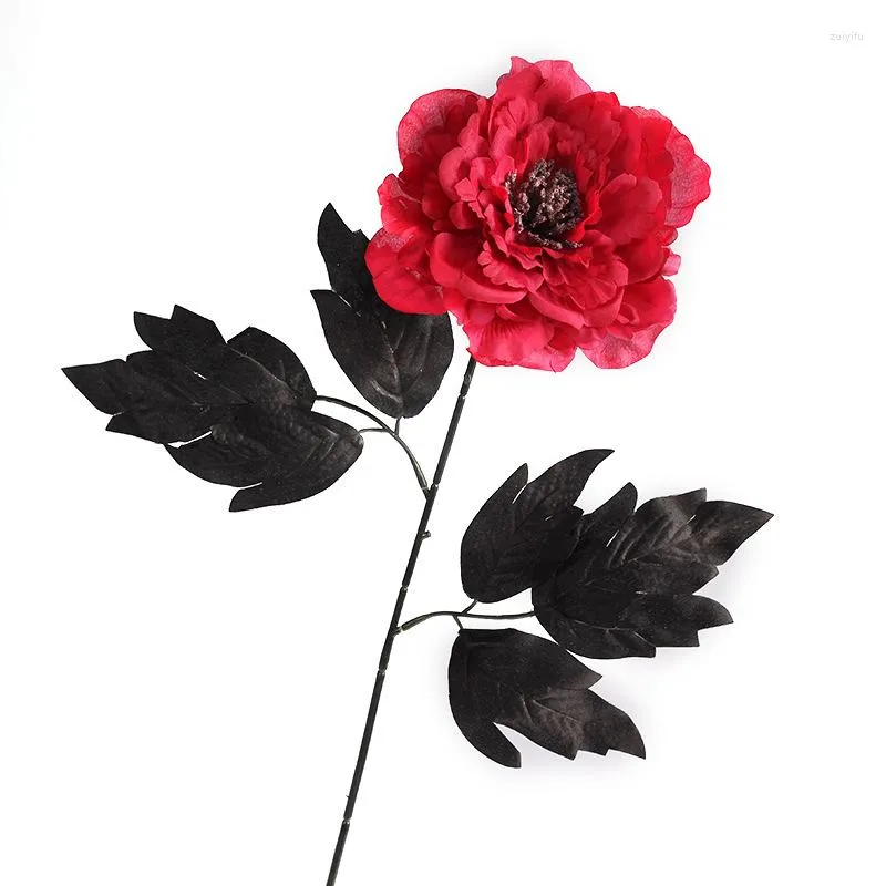 Dekorativa blommor Artificial Peony Flower Spring Silk Tree Bud For Wedding Party Decoration Kit Deco Voiture Mariage Home Decor