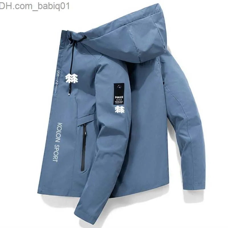  Chaqueta de senderismo para acampar al aire libre, traje  rompevientos impermeable con capucha para hombre, 1 : Ropa, Zapatos y  Joyería