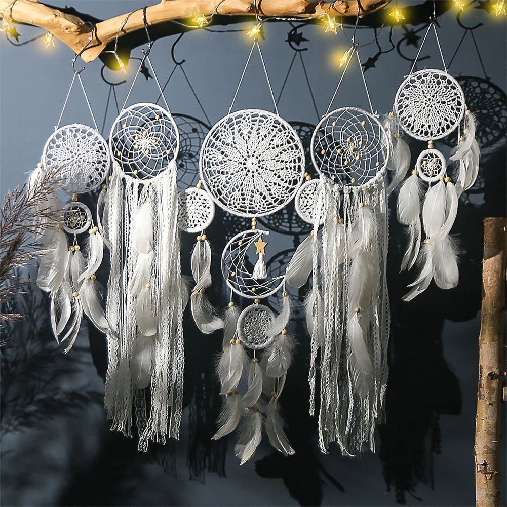 Set De Ensueño De Plumas Hechas A Mano: Decoración De La Pared Colgante De  5 Piezas Para El Hogar, Decoración Boho De Dormitorio De 14,55 € | DHgate, image size:1001x1001