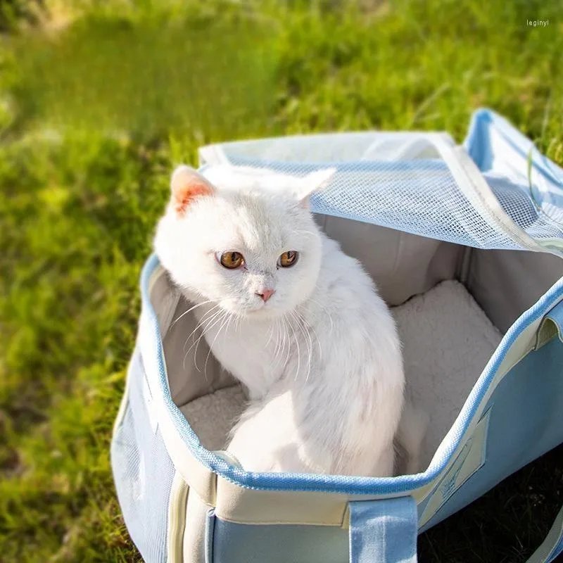 개 캐리어 애완 동물 강아지 가방 고양이 야외 여행 어깨 슬링 핸드백 휴대용 배낭 작은 품종 치와와 이동 걷기