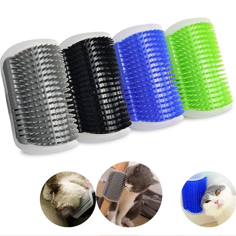 Pet Cat Self Groomer for Dog Grooming Tool Removal Comb Comb Dogs Corner Shedding Delging Dasage Device with Catnip DH8866