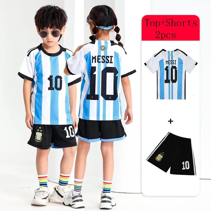 Conjuntos de ropa NO10 Kids Sportsuits boys run sportswear Soccer Jersey Set Uniformes de fútbol Transpirable Children's Football Jerseys Set 230803