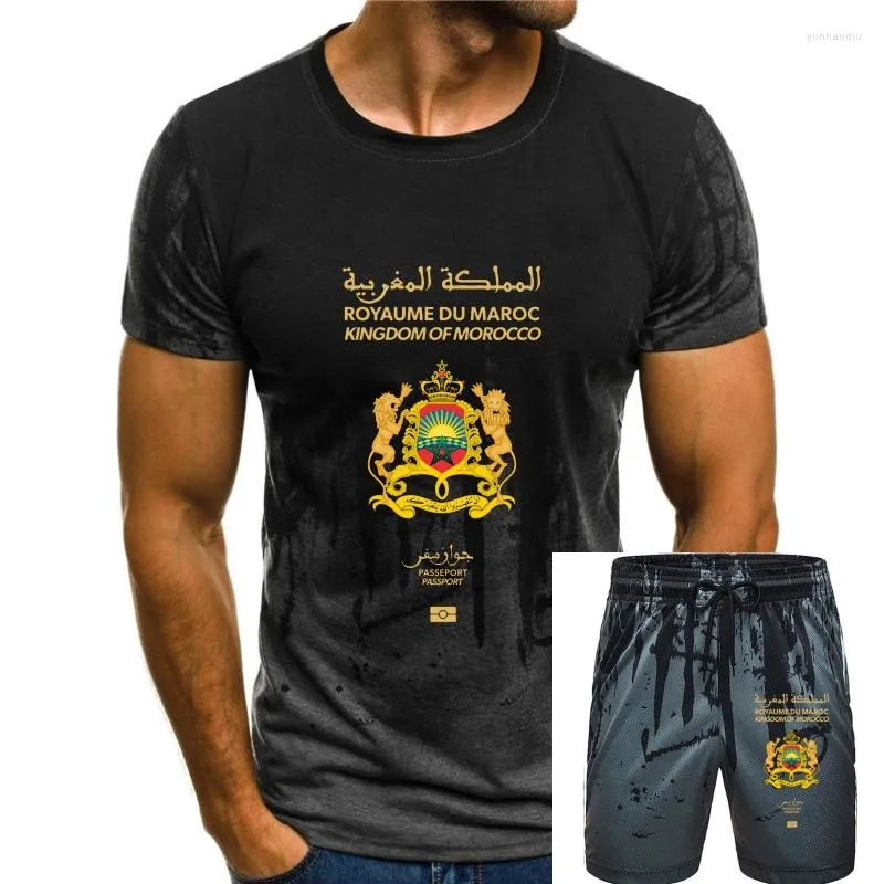 Men's Tracksuits Men T Shirt Moroccan Passport Women T-shirt